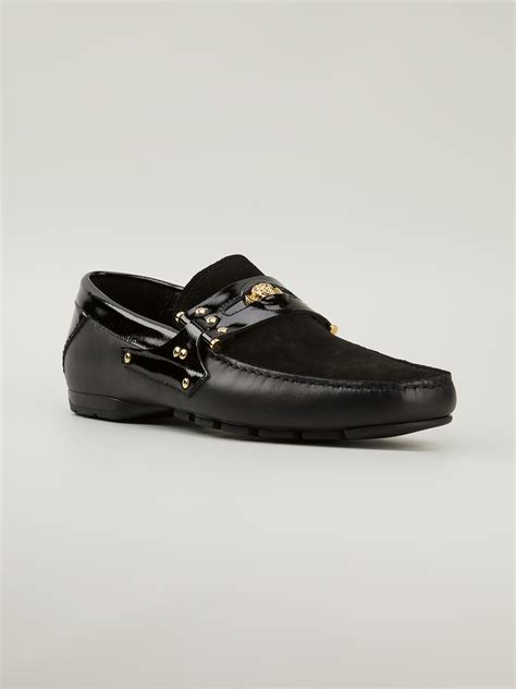 versace men's driving shoes|formal Versace shoes men.